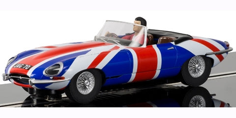 SCALEXTRIC C3878 - Jaguar E Type - Union Jack