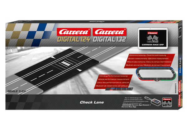 Check lane for split time measurement