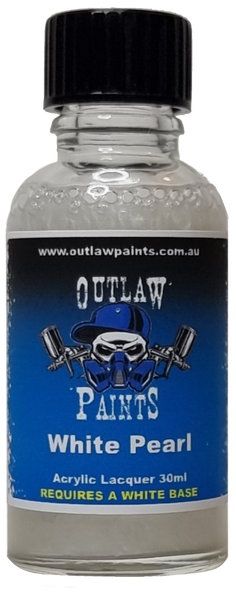 White pearl Outlaw Paints