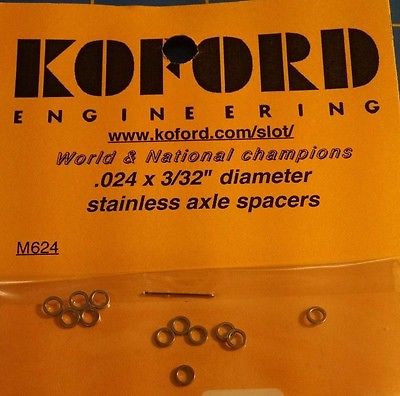 Koford axle spacers .024 3\32 m624